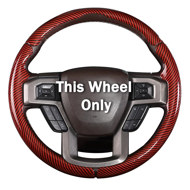 Aotoyou Steering Wheel Cover for Ford F150/ 2015-2020/ F250 2017-2021/ F350 2017-2021/ F450 2017-2021/ F550 2017-2021/ Ford Expedition 2018-2021 Steering Wheel Protector for Ford Steering Wheel Accessories - Image 1
